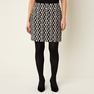 CLEO | NWT | Black & Tan Patterned Stretch Mini Skirt - Women’s XL
